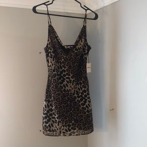 NWT Superdown Leopard Mini Dress